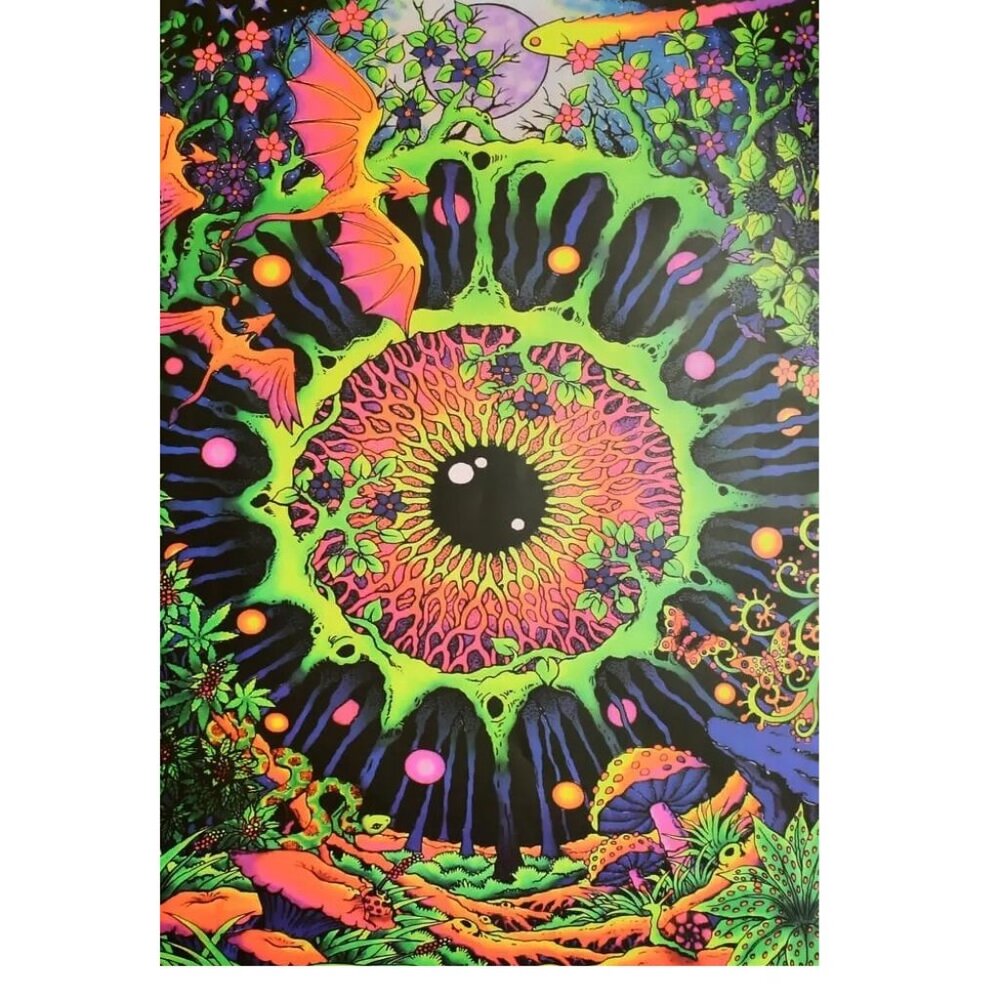 Cosmic Eye By Space Tribe Blacklight Poster 165